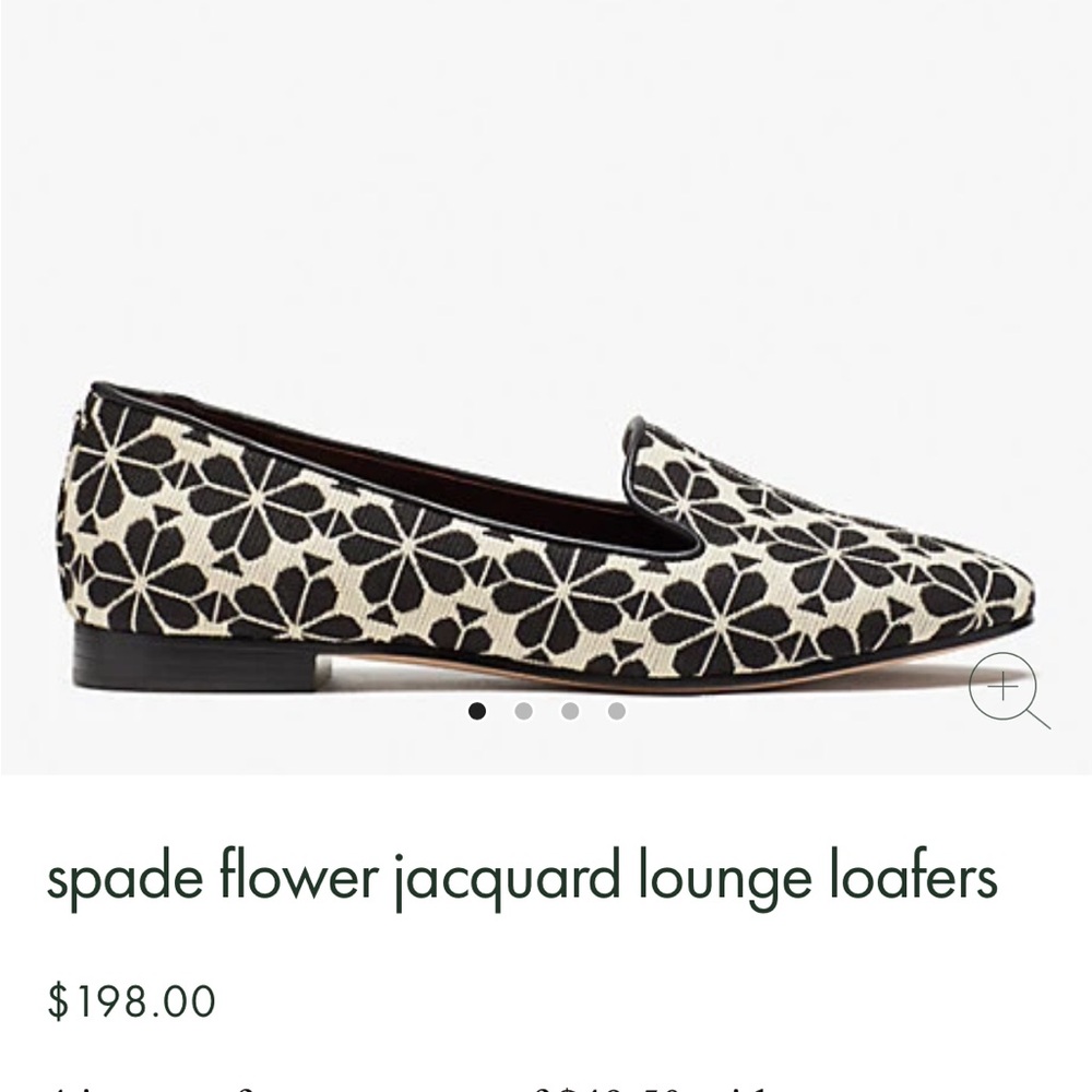 Kate spade flower jacquard lounge loafers